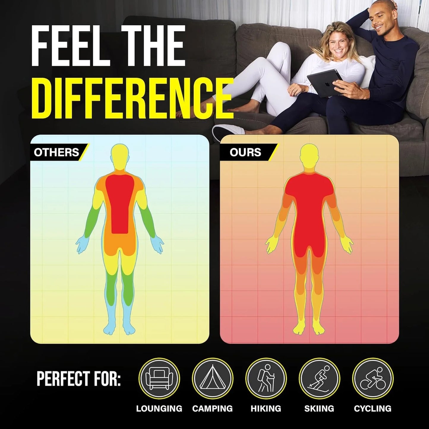 Long Johns Thermal Underwear for Men Crewneck Set (XS-4XL)